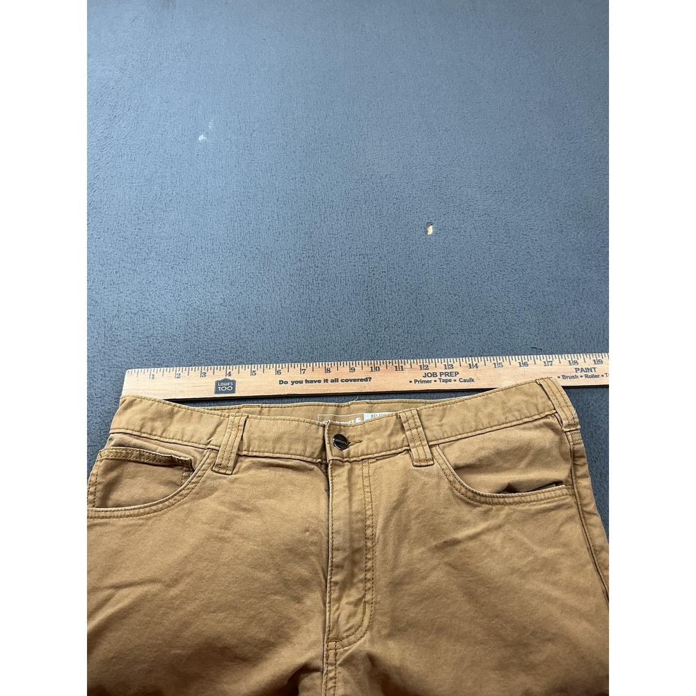 Carhartt Pants Mens 34x32 Beige Rugged Flex Relaxed Fit Canvas Workwear - Picture 5 of 13